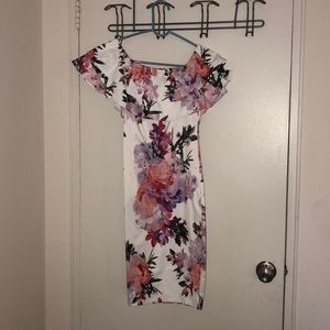 Bridal shower Off the shoulder flower dress